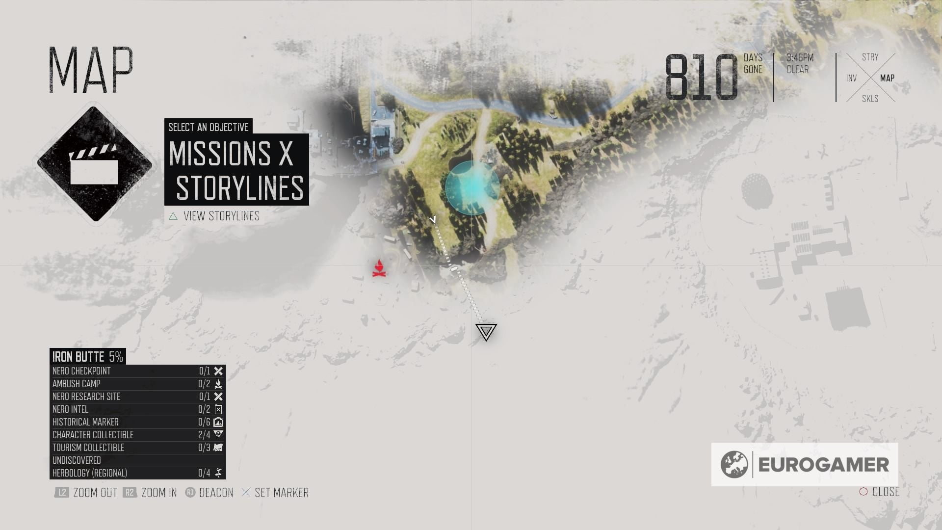 Days Gone Nero Research Site locations, Nero Checkpoint locations and